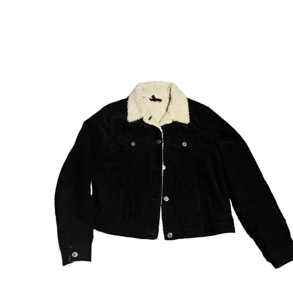 Jackets & Blazers - Corduroy jacket faux sheepskin lining size medium